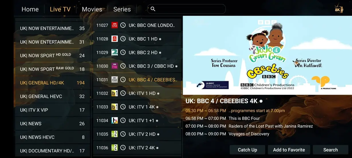 TVPikoma IPTV voorbeeldscherm 6